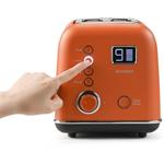 Buydeem DT730E, Automatický kovový hriankovač na 2 plátky, farba koi červená