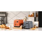 Buydeem DT730E, Automatický kovový hriankovač na 2 plátky, farba koi červená