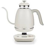 Buydeem K821, Varná kanvica s husím krkom na kávu, 0,8l, farba ovsená biela