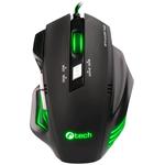 C-Tech Akantha (GM-01G), myš, zelené podsvietenie, čierna