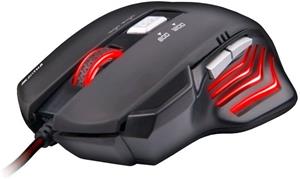 C-Tech Akantha (GM-01R), myš, červené podsvietenie, čierna