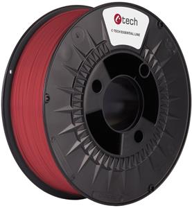 C-Tech Essential Line, PETG filament,  1,75mm, 1kg, červený