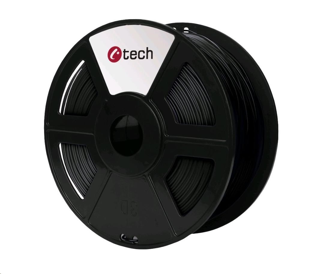 C-TECH (filament) PETG 1,75mm, čierna