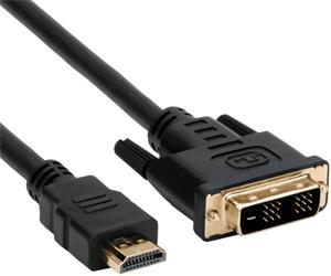 C-Tech HDMI-DVI kábel, M/M, 1,8m