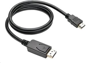 C-Tech HDMI na DisplayPort kábel, 3m, čierny