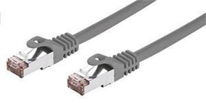 C-Tech kábel patchcord Cat6, FTP, 1m, sivý