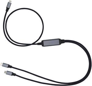 C-Tech kábel USB 4.0, USB-C (CM/CM), PD 100W, 40Gbps, 1m, čierny