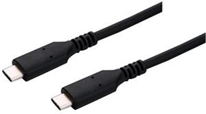 C-Tech kábel USB-C 4.0, PD 100W, 40Gbps, 0,5m, čierny