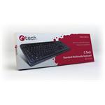 C-Tech KB-102, USB, slim klávesnica, čierna SK/CZ