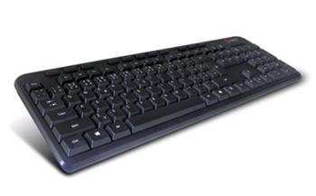 C-TECH KB- 102M PS/2 Multimediálna slim čierna klávesnica SK