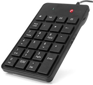 C-TECH KBN-01 klávesnica, numerická, slim, čierna
