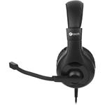 C-Tech MHS-05, slúchadlá k PC, USB, čierne