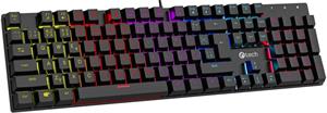 C-TECH Morpheus mechanická herná klávesnica, CZ/SK, červené spínače, RGB, čierna
