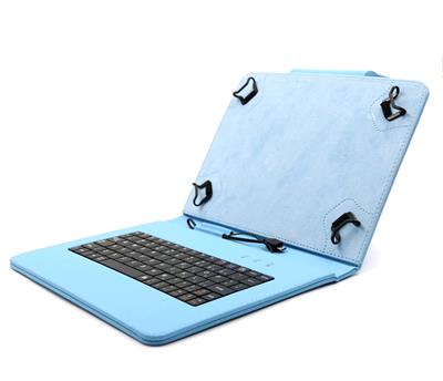 C-TECH NUTKC-04 modré púzdro univerzálne s klávesnicou pre 9,7"-10,1" tablety, FlexGrip