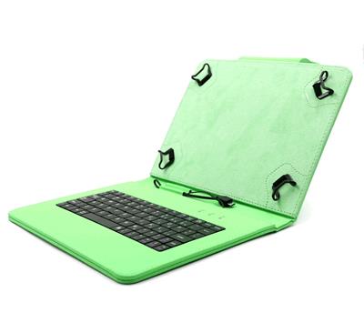 C-TECH NUTKC-04 zelené púzdro univerzálne s klávesnicou pre 9,7"-10,1" tablety, FlexGrip