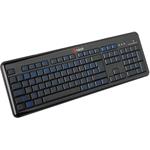 C-Tech OBK-04, modré podsvietenie, USB, CZ/SK, čierna