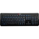 C-Tech OBK-04, modré podsvietenie, USB, CZ/SK, čierna