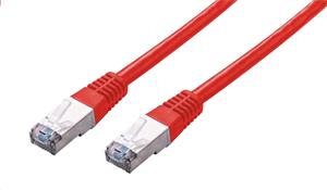 C-Tech patchcord Cat5e, FTP, kábel, 2m, červený
