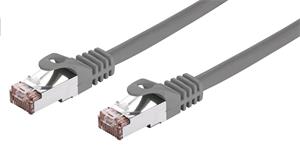 C-Tech patchcord Cat6, FTP, kábel, 10m, sivý