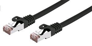 C-Tech patchcord Cat6, FTP, kábel, 1m, čierny