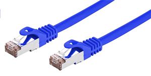 C-Tech patchcord Cat6, FTP, kábel, 2m, modrý