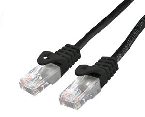C-Tech patchcord Cat6, UTP, kábel, 1m, čierny