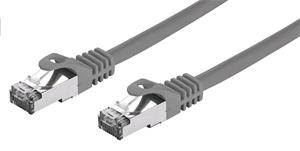 C-Tech patchcord Cat7, S/FTP, kábel, 10m, sivý