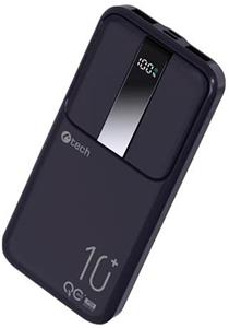 C-Tech powerbanka 10000mAh, Li-Pol, 22,5W, USB-C, USB-A, micro USB, (rozbalené)