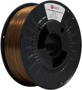 C-Tech Premium Line, Silk PLA, filament, 1,75mm, 1kg, meď