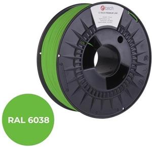 C-Tech PREMIUM LINE tlačová struna (filament) PETG, luminiscenčná zelená, RAL6038, 1,75mm, 1kg