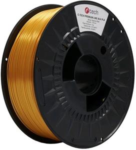 C-Tech Premium Line tlačová struna (filament), Silk PLA, 1,75mm, dopravná žltá