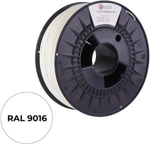 C-Tech Premium Line, TPU 90A filament, RAL9003, 1,75mm 1kg, dopravná biela