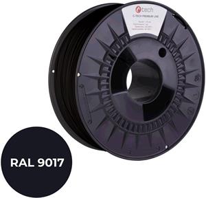 C-Tech Premium Line, TPU 90A filament, RAL9017, 1,75mm, 1kg, dopravná čierna