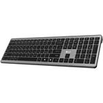 C-Tech Quallis KB-118 Dual mode, bezdrôtová klávesnica, BT5.0 + 2,4GHz, scissors tlačidlá, USB nano receiver, CZ/SK