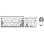 C-Tech Quallis WLKMC-05, bezdrôtový combo set klávesnica a myš, USB, CZ/SK, biely