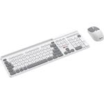 C-Tech Quallis WLKMC-05, bezdrôtový combo set klávesnica a myš, USB, CZ/SK, biely