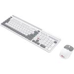 C-Tech Quallis WLKMC-05, bezdrôtový combo set klávesnica a myš, USB, CZ/SK, biely