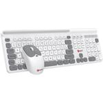 C-Tech Quallis WLKMC-05, bezdrôtový combo set klávesnica a myš, USB, CZ/SK, biely