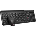 C-Tech Quallis WLKMC-05, bezdrôtový combo set klávesnica a myš, USB, CZ/SK, čierny