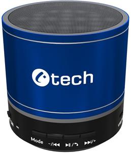 C-Tech SPK-08L, bluetooth reproduktor, modrý