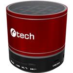 C-Tech SPK-08R, bluetooth reproduktor, červený