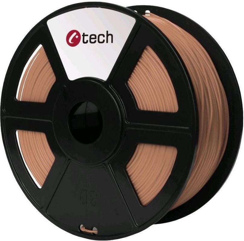 C-TECH tlačová struna (filament), PLA, 1,75mm, 1kg, medená