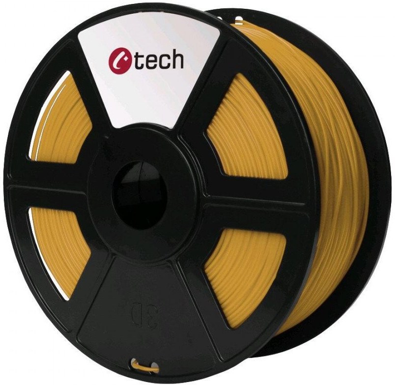 C-TECH tlačová struna (filament), PLA, 1,75mm, 1kg, zlatá