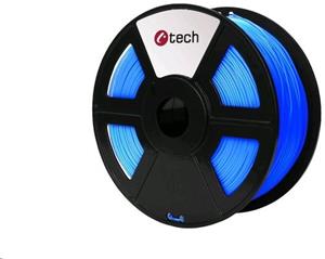 C-Tech tlačová struna (filament), PLA, 1,75mm, fluorescenčná modrá