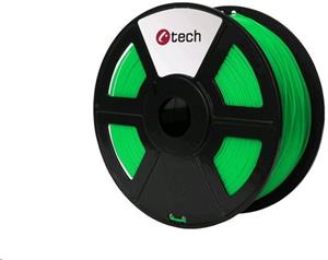 C-Tech tlačová struna (filament), PLA 1,75mm, fluorescenčná zelená