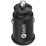 C-Tech UCC-03 nabíjačka USB do auta, 2x USB, 2,4A, čierna