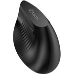 C-Tech VEM-15 Dual mode, vertikálna bezdrôtová myš, BT5.0 + 2,4GHz, čierna
