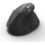 C-Tech VEM-17 Dual mode, vertikálna bezdrôtová myš, BT5.0 + 2,4GHz, čierna