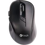C-Tech WLM-02 bezdrôtová myš, 1600DPI, 6 tlačidiel, čierna