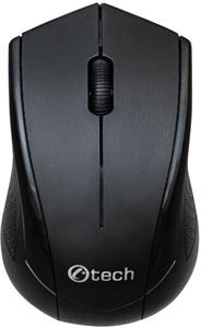C-Tech WLM-07 bezdrôtová myš, 1200DPI, 3 tlačidlá, čierna